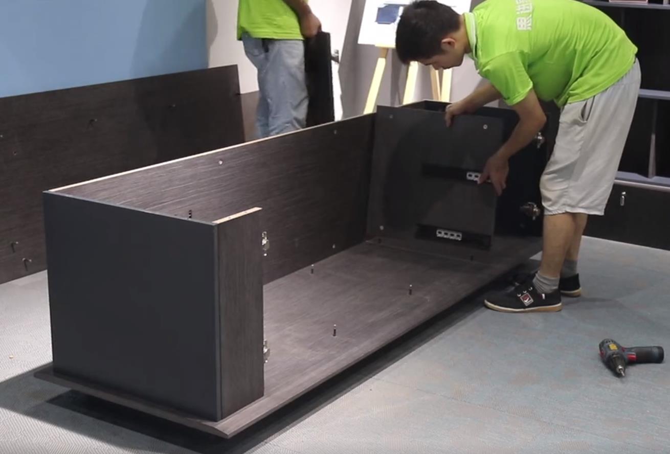 【蟬翼系列-班臺】思進(jìn)家具實(shí)木油漆產(chǎn)品安裝教程